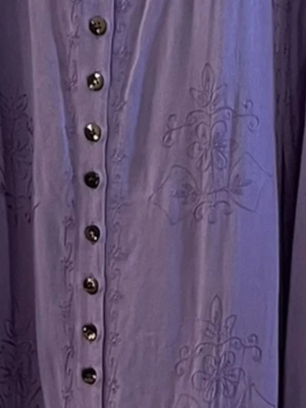 Holy Clothing Woman's Plus-Size Purple Boho Bohemian Hippie Maxi Dress Sz 5x - Picture 7 of 8